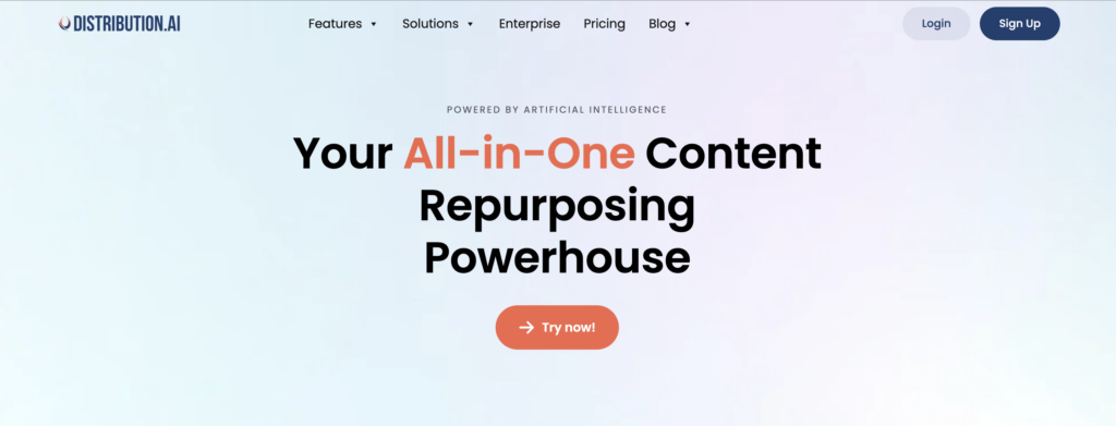 Distribution.ai homepage